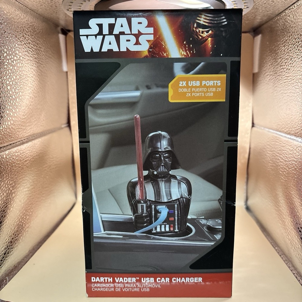 Star‎ Wars Darth Vader Dual USB Car Charger New in Box Disney ThinkGeek GameStop